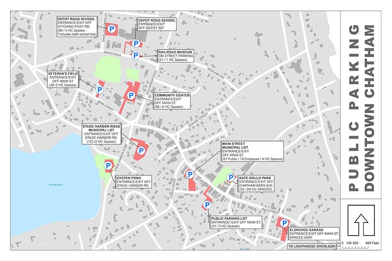 Downtown Parking Map of Chatham